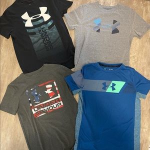 Lot of Boys Under Armour Shirts